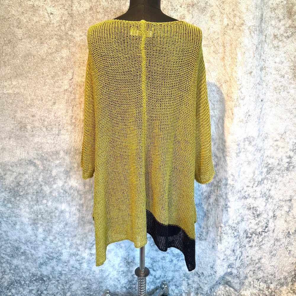Alembika Knit Tunic Top - Chartreuse & Black - Small - Picture 4 of 8